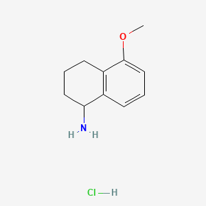 B1597307 5-Methoxy-1,2,3,4-tetrahydronaphthalen-1-amine hydrochloride CAS No. 41566-70-5