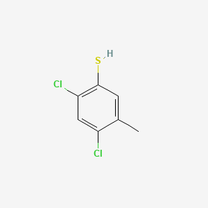 molecular formula C7H6Cl2S B1597313 2,4-二氯-5-甲硫酚 CAS No. 28225-88-9