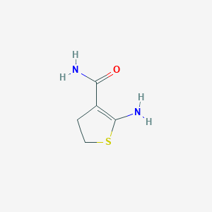 molecular formula C5H8N2OS B159732 2-Amino-4,5-dihydrothiophene-3-carboxamide CAS No. 133036-77-8
