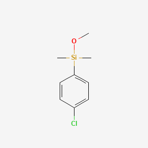 molecular formula C9H13ClOSi B1597343 (4-氯苯基)(甲氧基)二甲基硅烷 CAS No. 62244-44-4