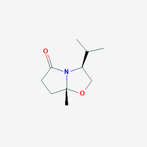 B1597346 (3S-cis)-(+)-Tetrahydro-3-isopropyl-7a-methylpyrrolo[2,1-b]oxazol-5(6H)-one CAS No. 98203-44-2