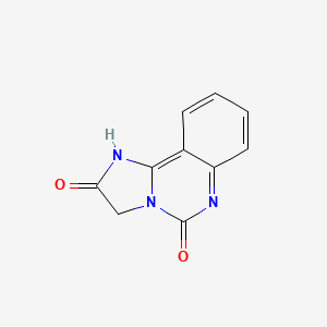 molecular formula C10H7N3O2 B1597350 咪唑并[1,2-c]喹唑啉-2,5(3H,6H)-二酮 CAS No. 78754-92-4