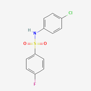 B1597351 N-(4-Chlorophenyl)-4-fluorobenzenesulfonamide CAS No. 312-57-2