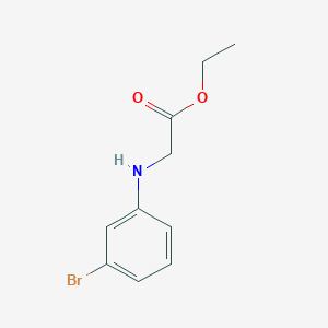 molecular formula C10H12BrNO2 B1597365 2-((3-溴苯基)氨基)乙酸乙酯 CAS No. 2521-91-7