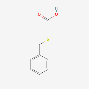 molecular formula C11H14O2S B1597369 丙酸，2-(苄硫基)-2-甲基- CAS No. 36038-77-4