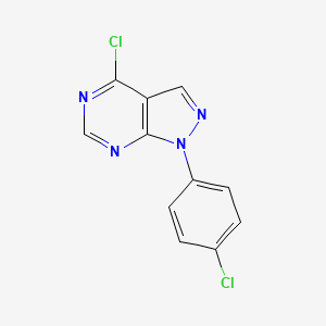 molecular formula C11H6Cl2N4 B1597373 4-氯-1-(4-氯苯基)-1H-吡唑并[3,4-d]嘧啶 CAS No. 5334-59-8