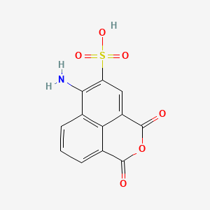 molecular formula C12H7NO6S B1597376 Naphthalic anhydride, 4-amino-3-sulfo- CAS No. 6357-99-9