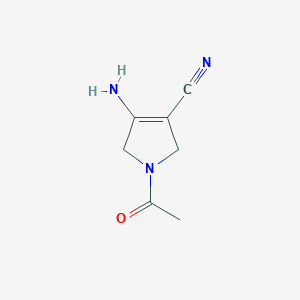 B1597397 1-Acetyl-4-amino-2,5-dihydro-1H-pyrrole-3-carbonitrile CAS No. 2125-74-8