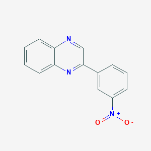 molecular formula C14H9N3O2 B1597427 2-(3-硝基苯基)喹喔啉 CAS No. 5021-44-3
