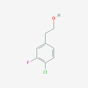 molecular formula C8H8ClFO B1597430 4-氯-3-氟苯乙醇 CAS No. 206362-79-0