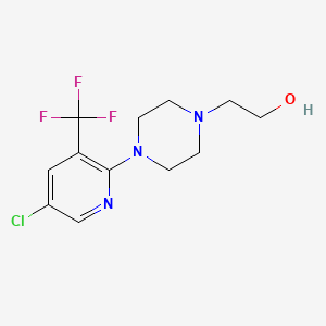 molecular formula C12H15ClF3N3O B1597443 2-{4-[5-氯-3-(三氟甲基)-2-吡啶基]哌嗪基}乙醇 CAS No. 215434-39-2