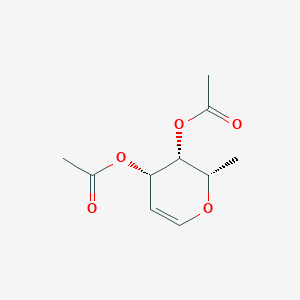 molecular formula C10H14O5 B1597448 [(2S,3R,4S)-3-乙酰氧基-2-甲基-3,4-二氢-2H-吡喃-4-基] 乙酸酯 CAS No. 54621-94-2