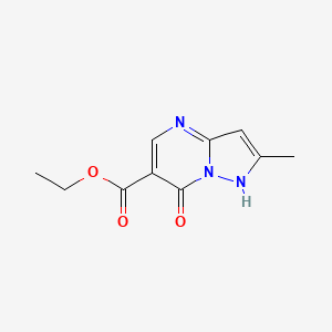 molecular formula C10H11N3O3 B1597457 2-甲基-7-氧代-4,7-二氢吡唑并[1,5-a]嘧啶-6-羧酸乙酯 CAS No. 99056-35-6