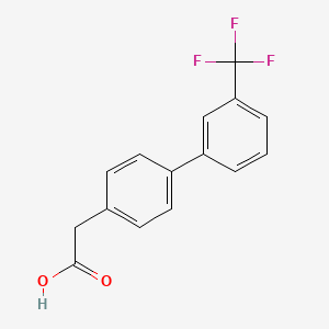 molecular formula C15H11F3O2 B1597465 4-[3-(三氟甲基)苯基]苯乙酸 CAS No. 877607-26-6