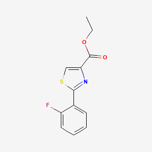 molecular formula C12H10FNO2S B1597470 2-(2-氟苯基)噻唑-4-羧酸乙酯 CAS No. 842115-87-1