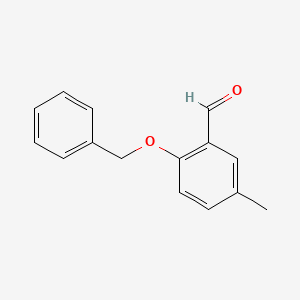 molecular formula C15H14O2 B1597471 2-(苄氧基)-5-甲基苯甲醛 CAS No. 53389-98-3