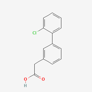 molecular formula C14H11ClO2 B1597475 (2'-氯-联苯-3-基)-乙酸 CAS No. 669713-78-4