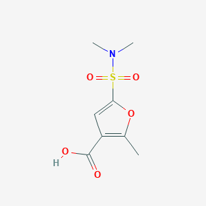 molecular formula C8H11NO5S B1597499 5-(二甲基氨磺酰基)-2-甲基呋喃-3-羧酸 CAS No. 306936-39-0