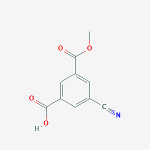 molecular formula C10H7NO4 B159750 3-氰基-5-(甲氧羰基)苯甲酸 CAS No. 126739-90-0