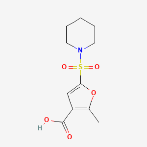 molecular formula C11H15NO5S B1597500 2-Methyl-5-(piperidinosulfonyl)-3-furoic acid CAS No. 306936-38-9