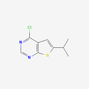 molecular formula C9H9ClN2S B1597513 4-氯-6-异丙基噻吩并[2,3-d]嘧啶 CAS No. 439692-52-1