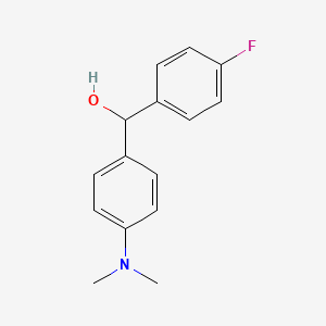 molecular formula C15H16FNO B1597522 4-(Dimethylamino)-4'-fluorobenzhydrol CAS No. 39768-80-4