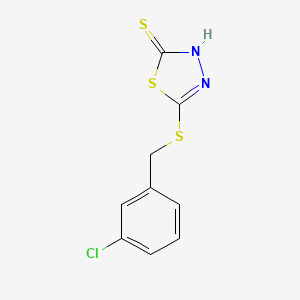 B1597537 5-(3-Chlorobenzylthio)-2-mercapto-1,3,4-thiadiazole CAS No. 444791-16-6