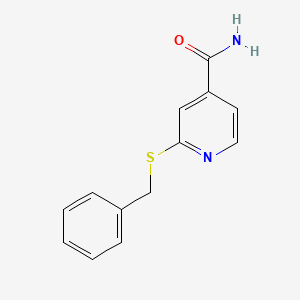 B1597543 2-[(Phenylmethyl)thio]-pyridine-4-carboxamide CAS No. 347146-27-4