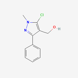 B1597549 (5-chloro-1-methyl-3-phenyl-1H-pyrazol-4-yl)methanol CAS No. 321538-17-4