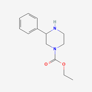 molecular formula C13H18N2O2 B1597557 Ethyl 3-phenylpiperazine-1-carboxylate CAS No. 904814-49-9