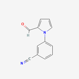 molecular formula C12H8N2O B1597574 3-(2-甲酰基-1H-吡咯-1-基)苯甲腈 CAS No. 209958-45-2