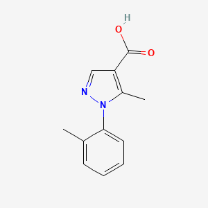 molecular formula C12H12N2O2 B1597576 5-甲基-1-(2-甲基苯基)-1H-吡唑-4-羧酸 CAS No. 423768-56-3