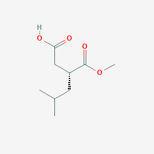 molecular formula C9H16O4 B159758 (R)-2-isobutylsuccinic acid-1-methyl ester CAS No. 130165-76-3