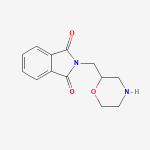 molecular formula C13H14N2O3 B1597586 2-(吗啉-2-基甲基)异吲哚-1,3-二酮 CAS No. 499771-20-9