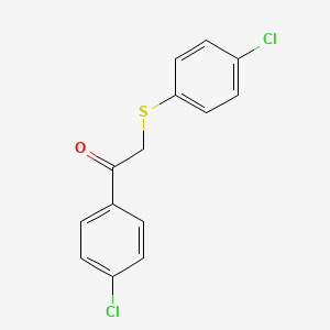 molecular formula C14H10Cl2OS B1597589 1-(4-氯苯基)-2-[(4-氯苯基)硫代]-1-乙酮 CAS No. 33046-50-3