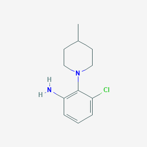 B1597591 3-Chloro-2-(4-methylpiperidin-1-yl)aniline CAS No. 842965-35-9