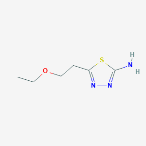 B1597608 5-(2-Ethoxyethyl)-1,3,4-thiadiazol-2-amine CAS No. 299936-83-7