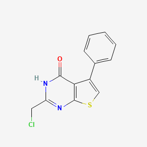 molecular formula C13H9ClN2OS B1597614 2-Chloromethyl-5-phenyl-3H-thieno[2,3-d]pyrimidin-4-one CAS No. 89567-07-7