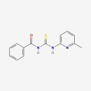 molecular formula C14H13N3OS B1597630 N-((6-甲基吡啶-2-基)氨基羰硫代)苯甲酰胺 CAS No. 96938-51-1