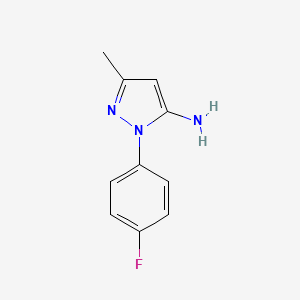 molecular formula C10H10FN3 B1597632 1-(4-fluorophenyl)-3-methyl-1H-pyrazol-5-amine CAS No. 76606-39-8