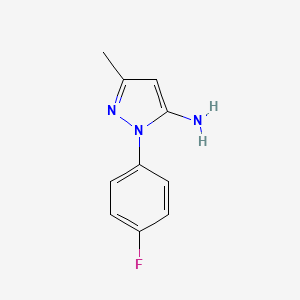 molecular formula C10H10FN3 B1597632 1-(4-氟苯基)-3-甲基-1H-吡唑-5-胺 CAS No. 76606-39-8