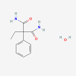 molecular formula C11H16N2O3 B1597634 2-乙基-2-苯基丙二酰胺一水合物 CAS No. 80866-90-6