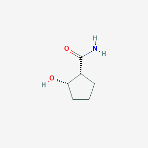 molecular formula C6H11NO2 B1597637 (1R,2S)-2-羟基环戊烷-1-甲酰胺 CAS No. 40481-98-9