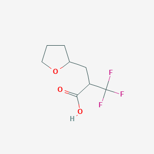 molecular formula C8H11F3O3 B1597644 3,3,3-三氟-2-(氧戊环-2-基甲基)丙酸 CAS No. 480438-81-1