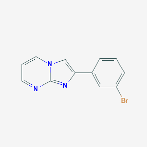 molecular formula C12H8BrN3 B159765 2-(3-溴苯基)咪唑并[1,2-a]嘧啶 CAS No. 134044-47-6