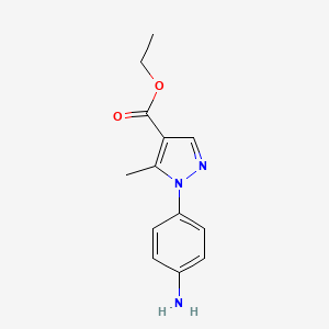 B1597652 ethyl 1-(4-aminophenyl)-5-methyl-1H-pyrazole-4-carboxylate CAS No. 260046-88-6
