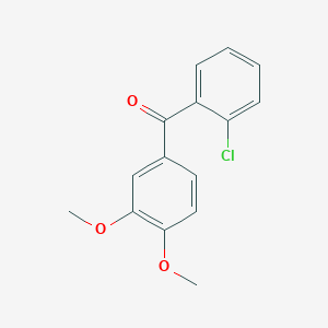 molecular formula C15H13ClO3 B1597656 (2-氯苯基)(3,4-二甲氧基苯基)甲酮 CAS No. 34702-00-6