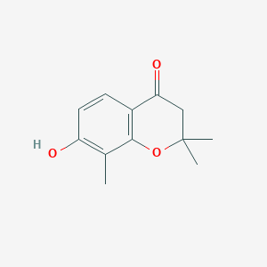 molecular formula C12H14O3 B1597659 7-羟基-2,2,8-三甲基-2,3-二氢-4H-香豆素-4-酮 CAS No. 50544-72-4