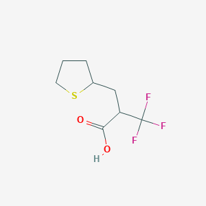 B1597663 3,3,3-trifluoro-2-(thiolan-2-ylmethyl)propanoic Acid CAS No. 480438-83-3