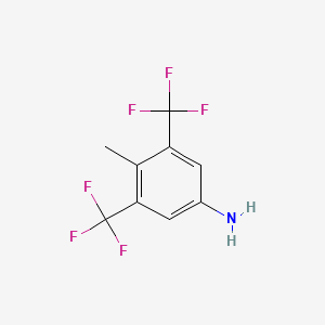 molecular formula C9H7F6N B1597667 4-甲基-3,5-双(三氟甲基)苯胺 CAS No. 243139-67-5